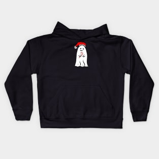 Candy Cane Ghost Kids Hoodie